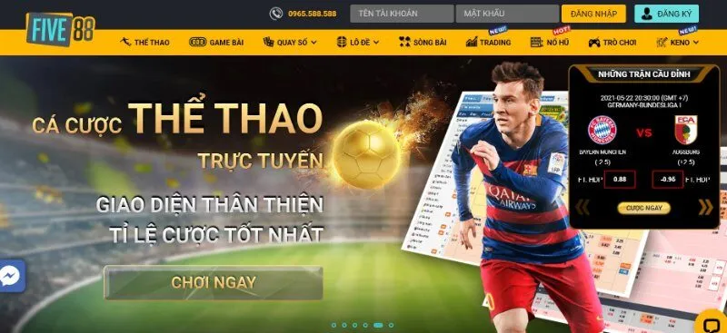 T&igrave;m hiểu nh&agrave; c&aacute;i Five88 c&oacute; uy t&iacute;n kh&ocirc;ng?