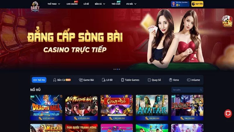 Dabet l&agrave; k&ecirc;nh giải tr&iacute; h&agrave;ng đầu đ&aacute;ng để kh&aacute;ch h&agrave;ng lựa chọn