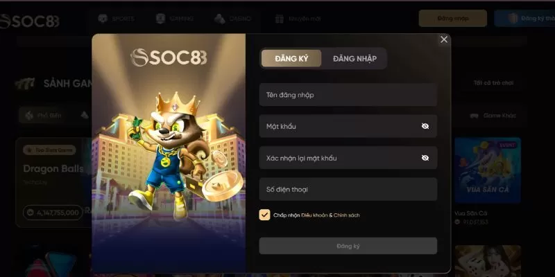 Chi tiết c&aacute;c thao t&aacute;c đăng k&yacute; Soc88 nhanh ch&oacute;ng v&agrave; đơn giản