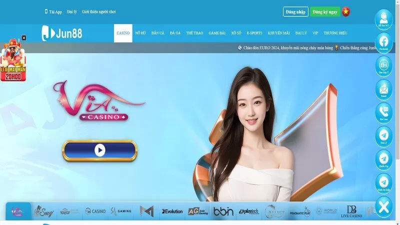 Jun88, một trong những địa chỉ c&aacute; cược đẳng cấp h&agrave;ng đầu Việt Nam