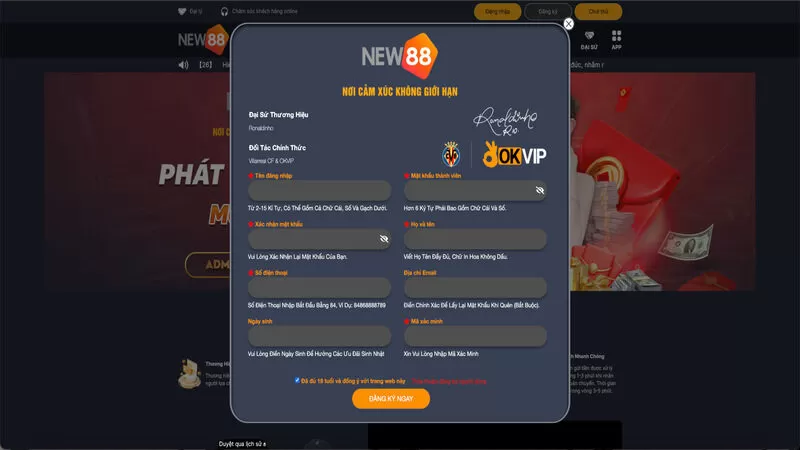 Đăng k&yacute; t&agrave;i khoản hội vi&ecirc;n nhanh ch&oacute;ng chỉ với v&agrave;i thao t&aacute;c căn bản